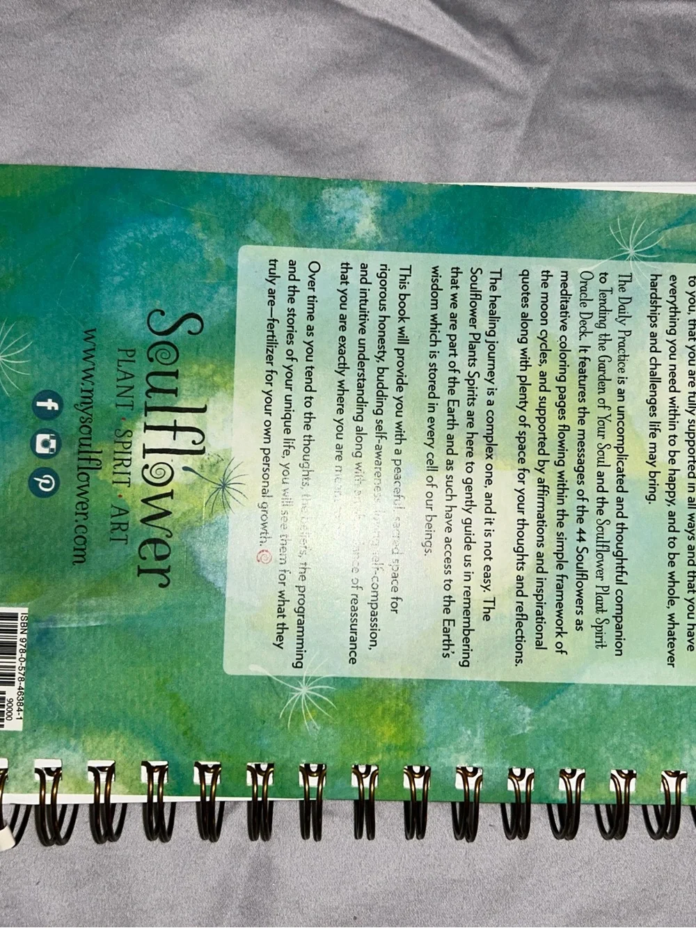 Soul Flower The Daily Practice Journal & Coloring Book - Red, Orange, Green
